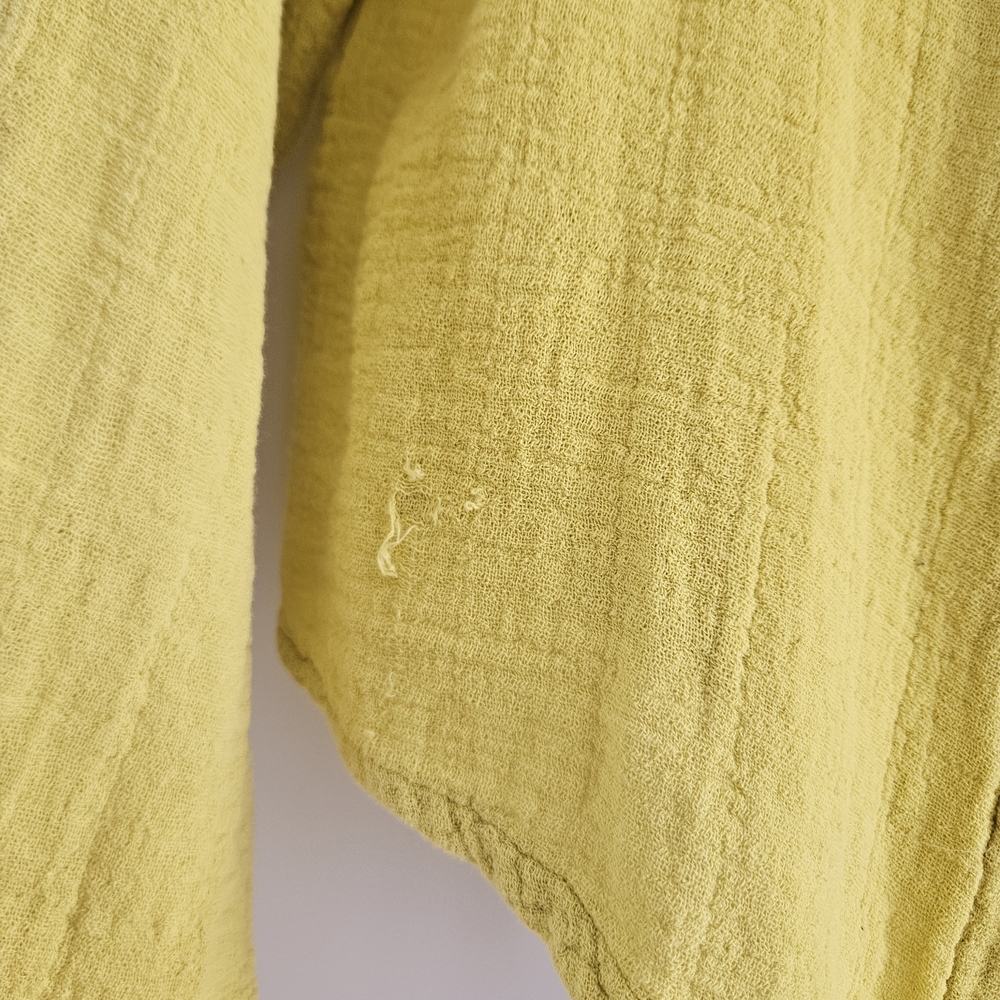 Elegant Yellow Women's Blouse - Picture 3 of 6